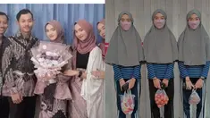Baru-baru ini viral, gadis bernama Rizka yang merupakan anak kembar 3 dilamar oleh seorang pria yang kembar juga. Keunikan kembar melamar kembar ini berhasil curi perhatian. Kini publik sedang penasaran akan sosok Rizki Rizka dan Rizke yang merupakan tiga kembar identik. (Liputan6.com/IG/rizki_rizka_rizke)