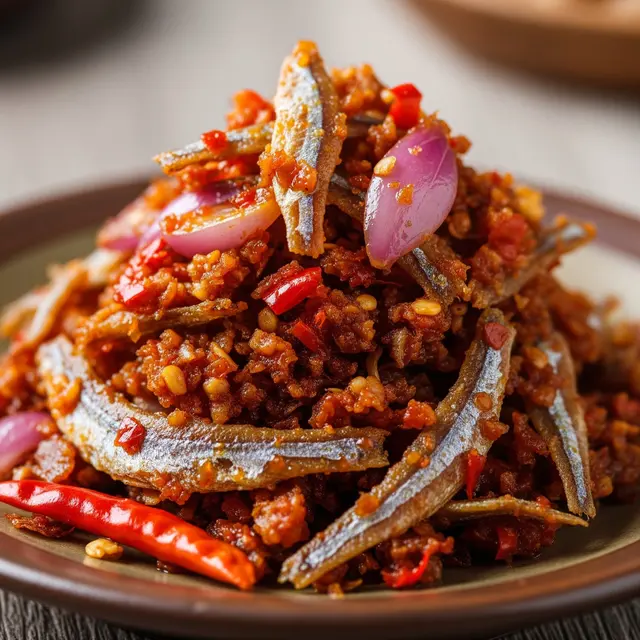 Resep Sambal Teri Medan yang Tahan Lama (Image by Gemini AI)