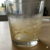Noda Kuning pada Gelas Kaca (Image by Gemini AI)