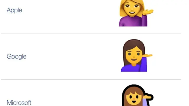 Emoji wanita meja informasi (ist)