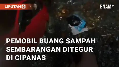 VIDEO: Detik-detik Pemobil Buang Sampah Sembarangan Ditegur di Puncak Cipanas