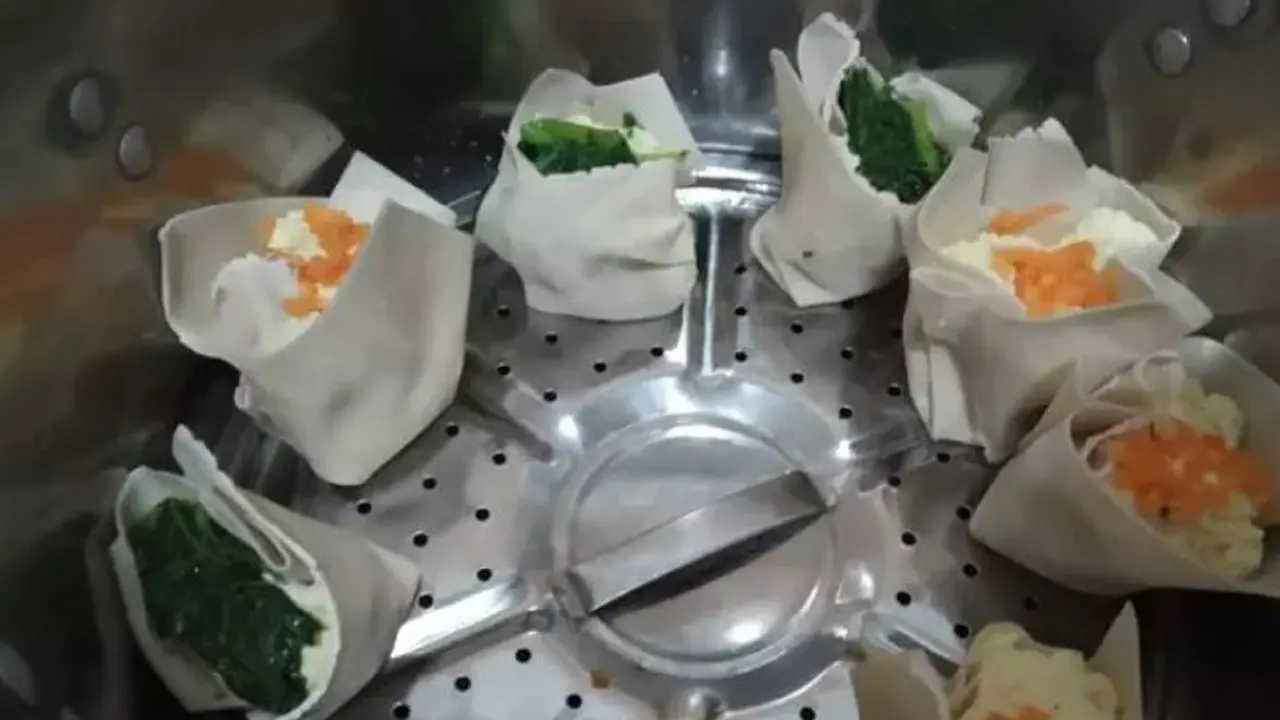 Dim sum daun pepaya
