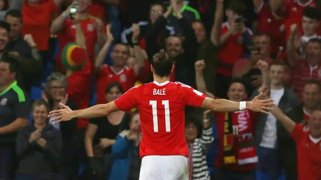 Gareth Bale Pimpin Wales Menang 4-0 atas Moldova