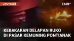 Kebakaran terjadi di delapan ruko di Jalan Kota Baru, Pontianak Selatan. Kebakaran terjadi pada Kamis (14/11/2024) malam