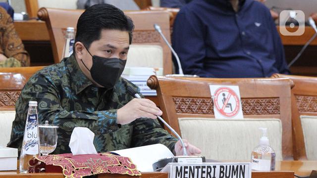 FOTO: Erick Thohir Bahas Progres Penanganan Masalah Garuda Indonesia Bersama DPR