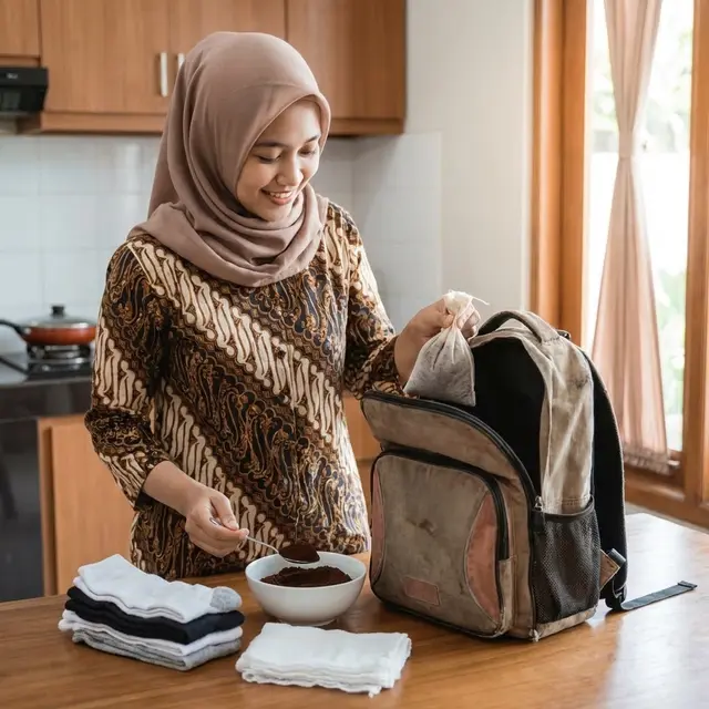 Menghilangkan Bau Apek di Tas Sekolah Anak