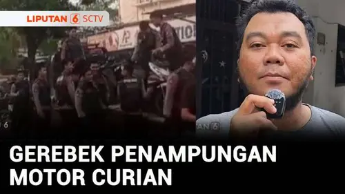VIDEO: Polisi Gerebek Rumah Kontrakan di Ciracas Jaktim, 7 Motor Curian dan 2 Penadah Diamankan