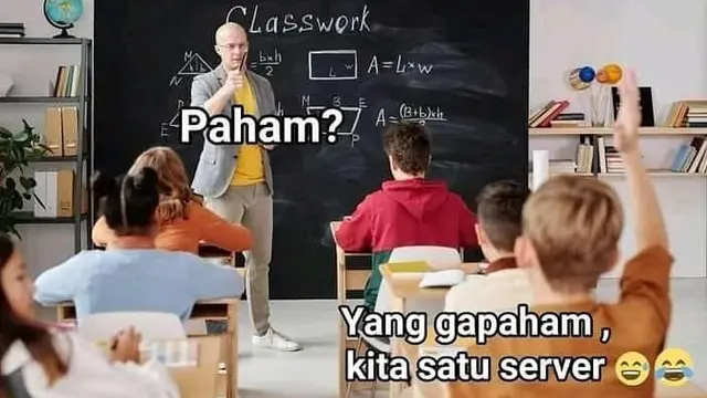 6 Meme Absurd Tanya Jawab di Kelas Ini Bikin Geregetan