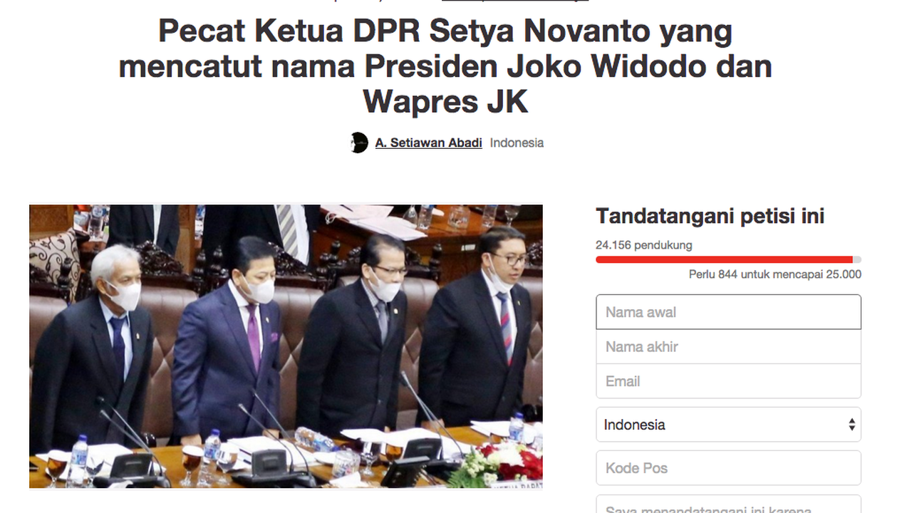 Buntut Kisruh Pencatut Nama Jokowi, Setya Novanto Diminta Mundur