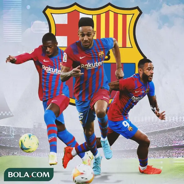Barcelona - Ousmane Dembele, Pierre-Emerick Aubameyang, Memphis Depay