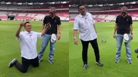 Valentino Jebret Tes Rumput SUGBK Jelang Timnas Indonesia vs Jepang, Netizen Ramai Komentari Ini