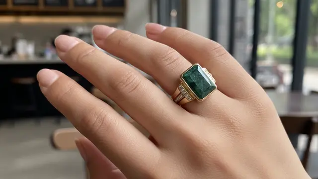 Model Cincin Emas Batu Akik Wanita (Foto: Gemini AI)