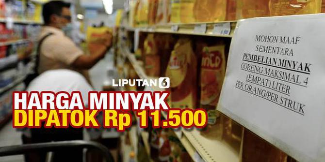 VIDEO: Harga Minyak Goreng Eceran Dipatok Rp 11.500 per Liter Mulai 1 Februari