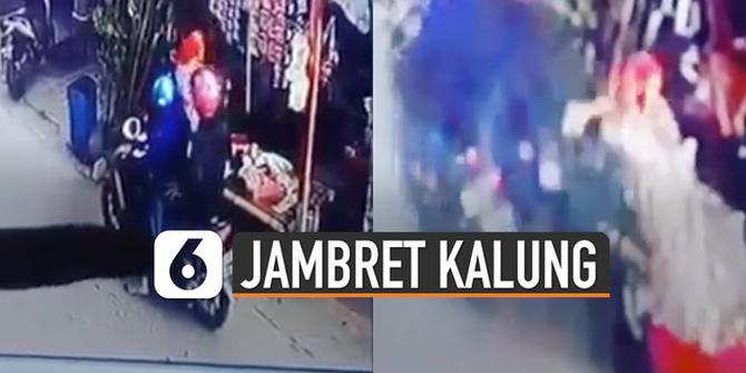 VIDEO: Viral Aksi Jambret Kalung Emas Ibu-Ibu