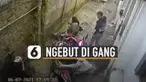 Diduga tak bisa kuasai motornya, pemuda yang mengemudi menabrak 2 motor yang terparkir.