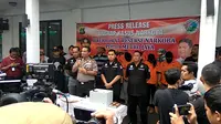 Polda Metro Jaya saat rilis penangkapan anggota DPRD Bali. (Liputan6.com/Nafiysul Qodar)