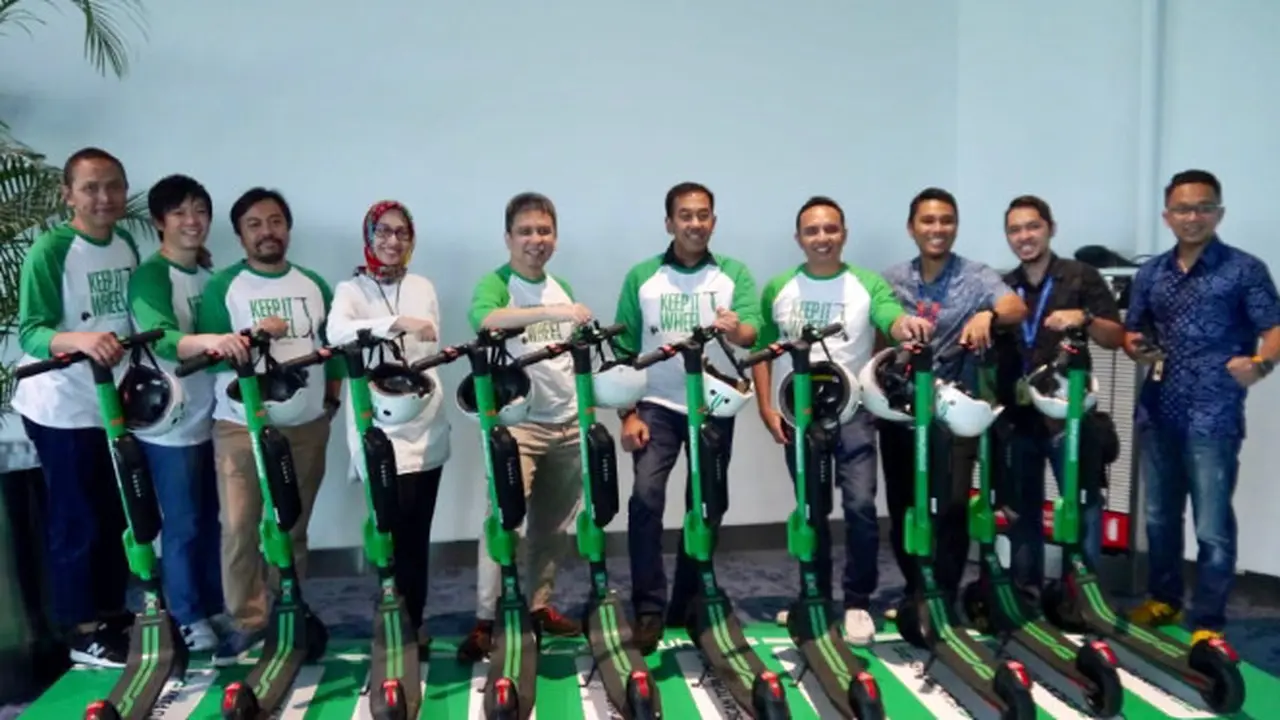 Peluncuran GrabWheels  di Bandara Soekarno Hatta