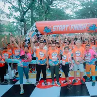 Kesruan&nbsp;Jakarta Color Bubble and Run Festival 2025 yang bisa kamu saksikan di sini./copyright istimewa
