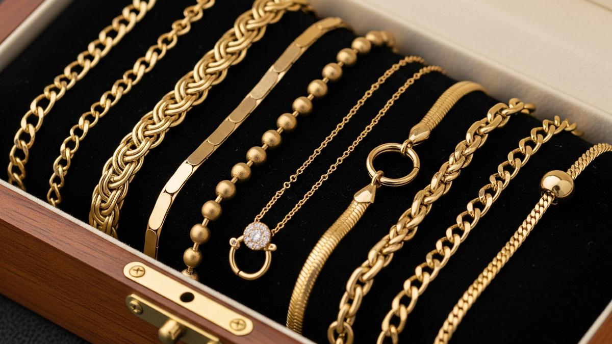 Anti Kendor &amp; Melorot, Ini 10 Rekomendasi Gelang 6 Gram Model Rantai Emas untuk Tangan Kurus 2025