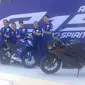 Meverick Vinales turut menghadiri peluncuran all new Yamaha YZF-R15 (Rio/Liputan6.com)