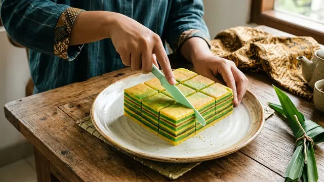Resep Kue Putri Kandis Khas Jambi dengan Lapisan Warna Menarik