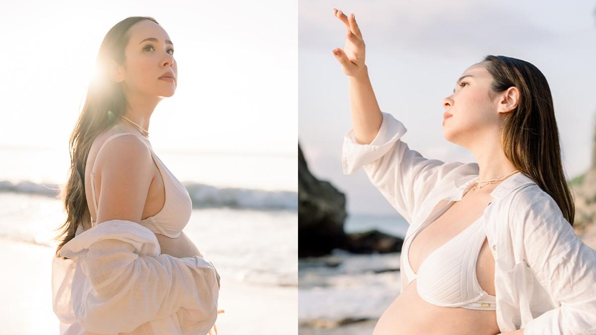 Pesona Bumil Glowing Pamela Bowie Saat Maternity Shoot Anak Kedua di Pantai