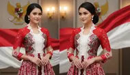 7 Dress Batik Kombinasi Brokat Tema Hari Kemerdekaan 17 Agustus 1945 HUT RI Ke-81, Modis dan Anggun