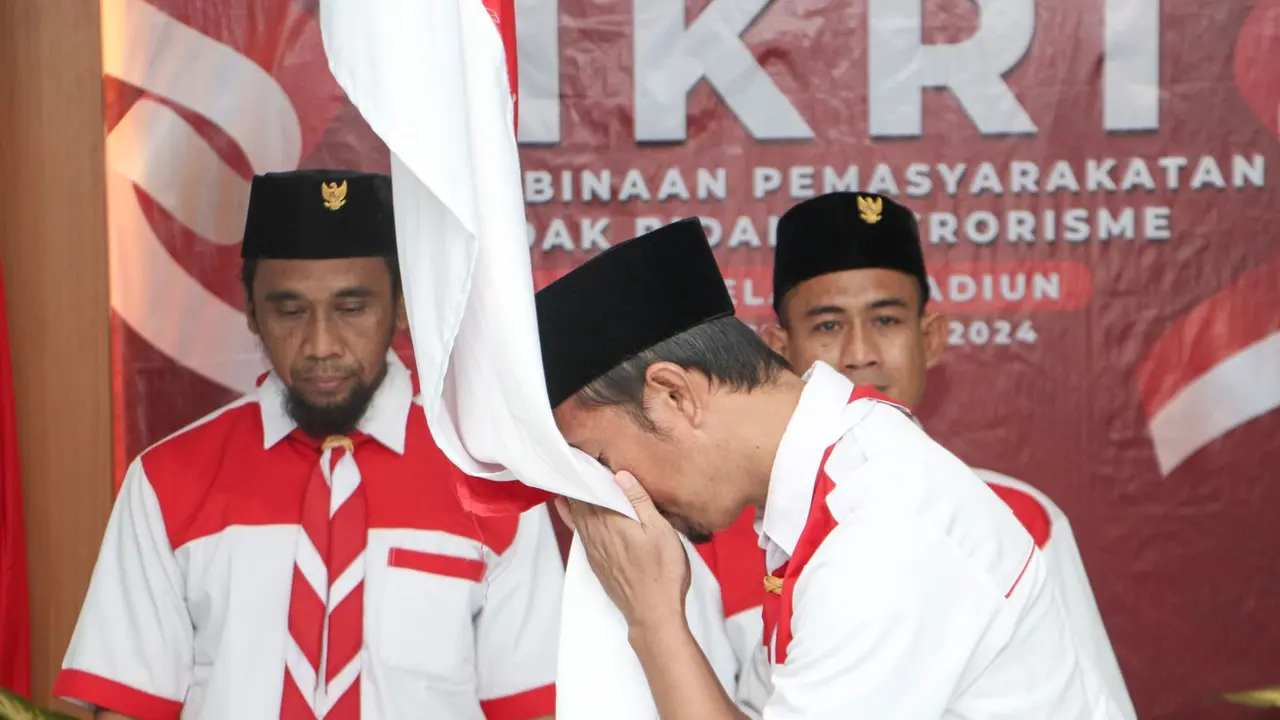 Tiga napi terorisme di Lapas Madiun ikrar setia NKRI. (Istimewa)