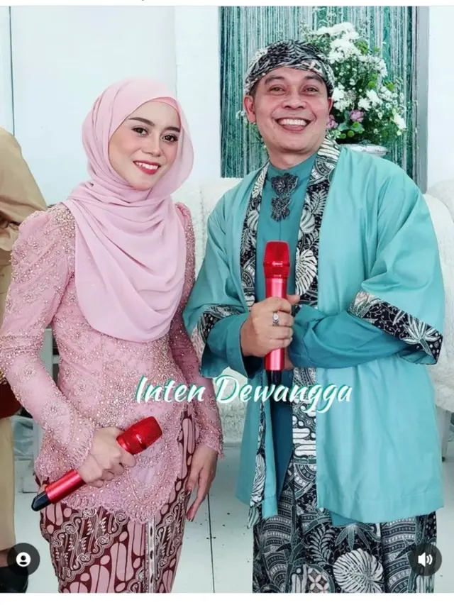 Lesti Kejora menghadiri pernikahan adik dari ibunya, Indi Nuraidah di Cianjur (Foto: Instagram intendewangga.official)