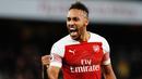 4. Pierre-Emerick Aubameyang (Arsenal) - 7 Gol. (AFP/Adrian Dennis)
