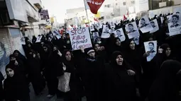 [FOTO] Demo Bahrain Berakhir Ricuh, 3 Polisi Tewas