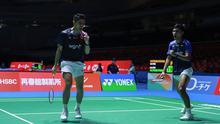 Ganda putra Indonesia Fajar Alfian/Muhammad Shohibul Fikri loloa kw babak 16&nbsp;besar Japan Open 2025 setelah menang atas&nbsp;rekan senegaranya Sabar Karyaman Gutama/Moh Reza Pahlevi Isfahani di Tokyo Metropolitan Gymnasium, Selasa (15/7). (foto: PBSI)