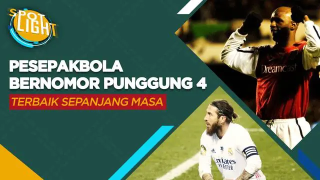 Berita video spotlight kali ini membahas tentang empat pesepakbola yang identik dengan nomor punggung 4 terbaik sepanjang masa, salah satunya ialah Sergio Ramos.