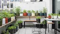 7 Inspirasi Teras Minimalis dengan Galon Bekas yang Disulap Jadi Urban Garden