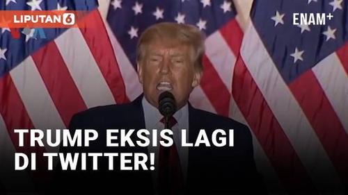 VIDEO: Akun Twitter Donald Trump Dipulihkan, Tuai Beragam Respons