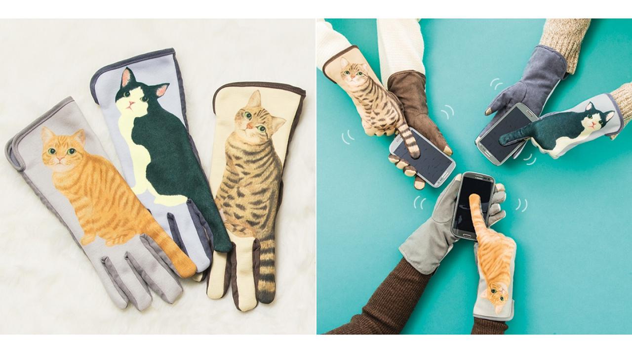 Sarung Tangan Gambar Kucing