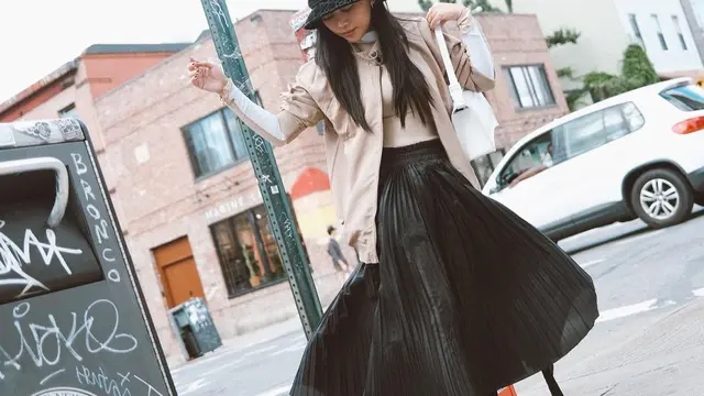 Gaya Outfit Rachel Vennya di New York. (Sumber: Instagram/rachelvennya)