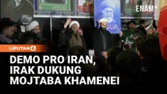 Puluhan warga Irak menggelar demonstrasi di Baghdad untuk mendukung Mojtaba Khamenei sebagai pemimpin tertinggi baru Iran. Para demonstran membawa poster Khamenei, mengibarkan bendera Iran, serta meneriakkan slogan anti-Amerika dan anti-Israel.