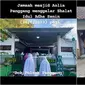 Jemaah Masjid Aolia Gunungkidul gelar salat Idul Adha pada Senin, 26 Juni 2023. (Sumber: Twitter/merapi_uncover)