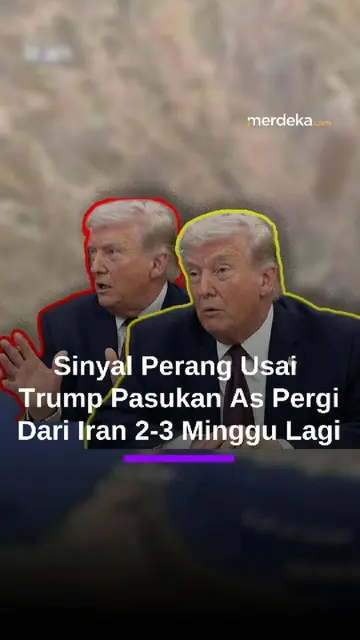Trump AS Beri Sinyal Perang dengan Iran Segera Berakhir: Kami Pergi Dua atau Tiga Minggu Lagi