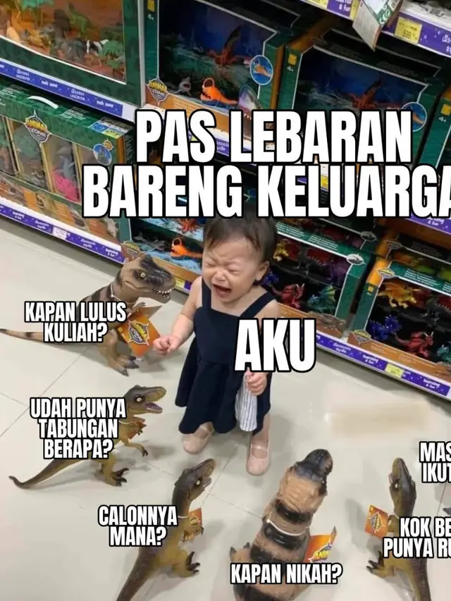 7 Meme Pertanyaan Klasik Saat Lebaran Ini Bikin Orang Kena Mental