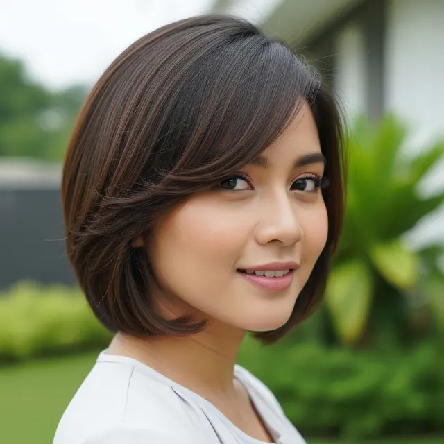 Gaya Rambut yang Bikin Wajah Terlihat Lebih Tirus dan Manis (Image by Gemini AI)