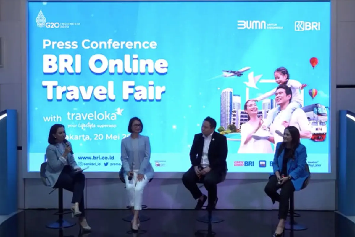 Konferensi pers BRI Online Travel Fair, Jumat (20/5/2022) (Foto: Liputan6.com/Pipit I.R)