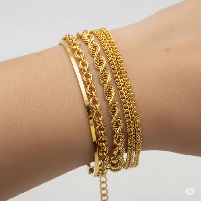 Model Gelang Emas 23 Karat 10 Gram yang Unik.
