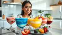 cara membuat puding agar-agar ©Ilustrasi dibuat AI