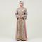 Gamis Abaya Turki dengan Bordir Kontras dan Payet/ Ilustrasi AI