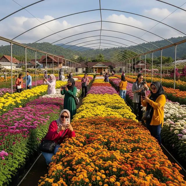 Ide Kebun Bunga Potong untuk Ibu-ibu di Desa Wisata (Image by Gemini AI)