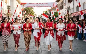 8 Ide Model Kebaya untuk Peringati Hari Kemerdekaan 17 Agustus 1945 HUT RI Ke-81, Cantik Memukau