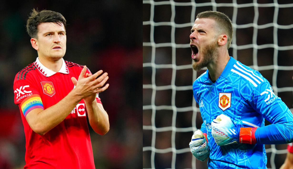 Kemenangan MU atas West Ham tak lepas dari peran David de Gea dan juga Harry Maguire yang mengawal barisan pertahanan MU yang digempur habis-habisan pada babak kedua. Berikut momen kekompakan keduanya. (Foto-foto: AP Photo/Jon Super)