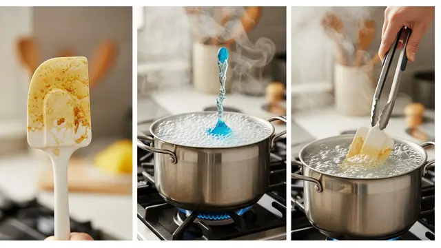 Cara Membersihkan Spatula Silikon yang Menguning dan Berminyak